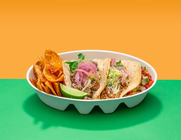 Taco catering close-up