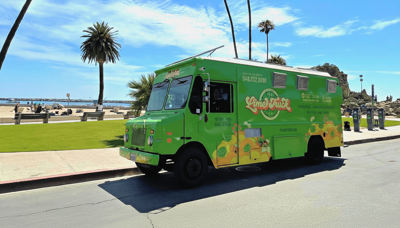 The Lime Truck at a catered event