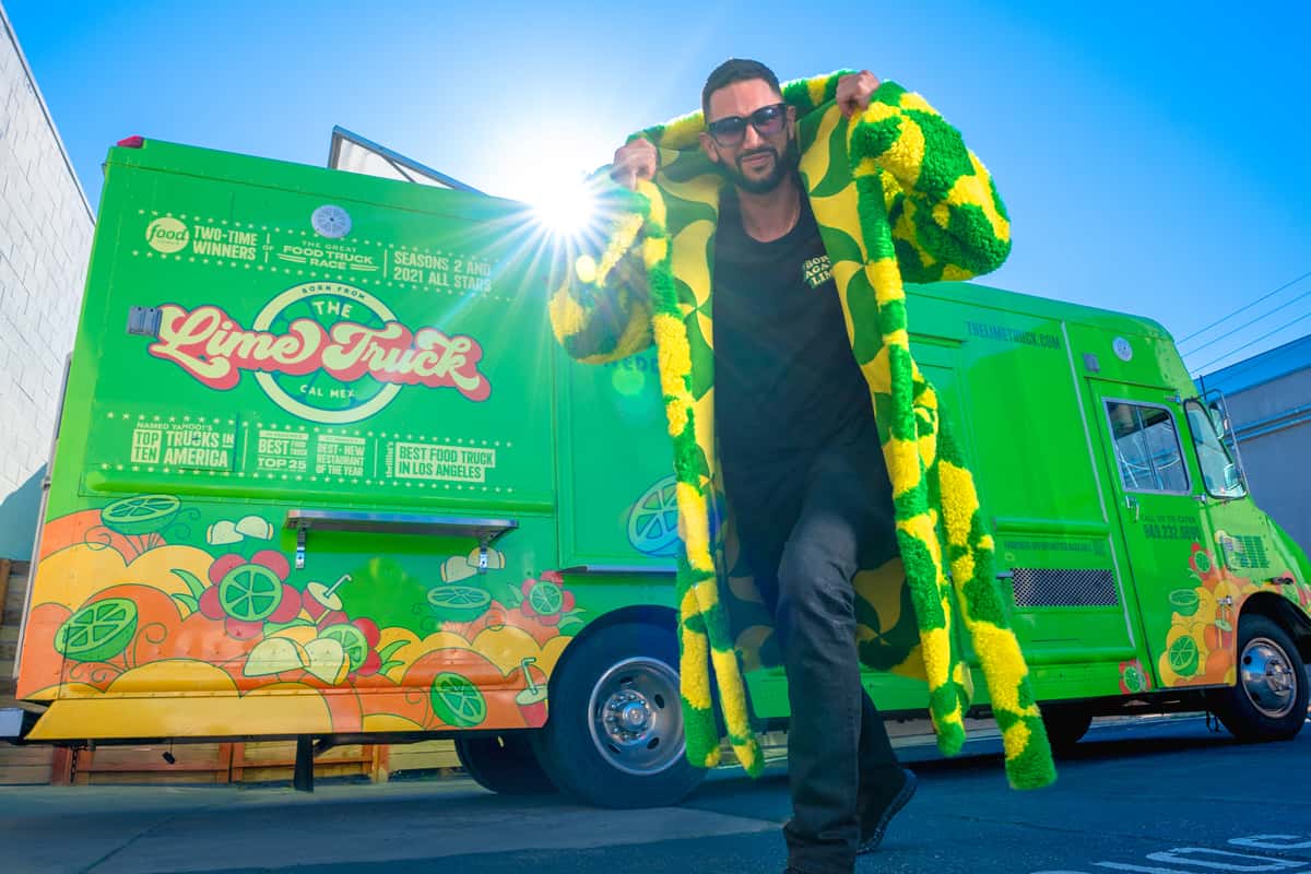 Founder Daniel Shemtob with the original Lime Truck